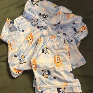 Bluey Kids Pajama Set - Light Blue
